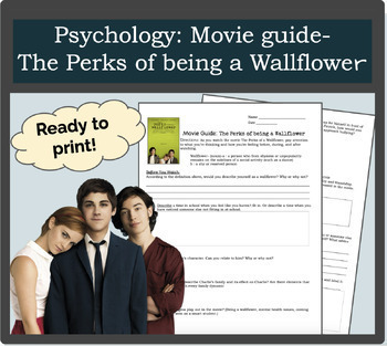 Preview of Psychology: Movie guide- The Perks of Being a Wallflower