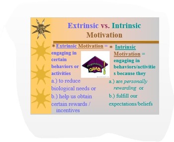extrinsic vs intrinsic motivation ppt