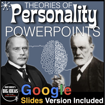 Preview of Psychology: Personality: PowerPoints / Google Slides + Student Guided Notes