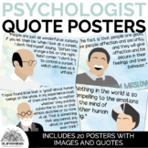 Psychology - Psychologist Quote Posters