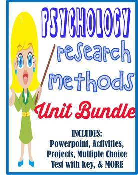 Preview of Psychology Research Methods Unit Bundle