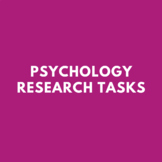Psychology Research Tasks
