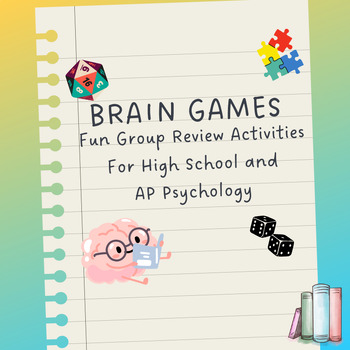 Preview of Psychology Review Activity: Brain Games