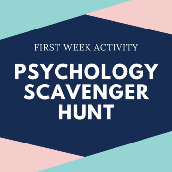 Preview of Psychology Scavenger Hunt | First Week Activity (Paper/Digital)