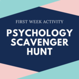 Psychology Scavenger Hunt | First Week Activity (Paper/Digital)