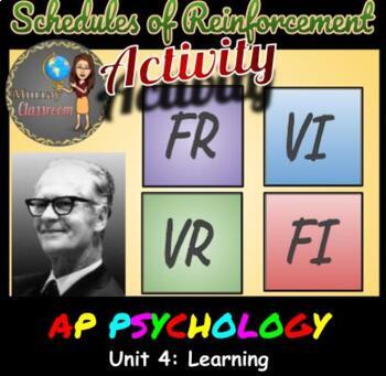 Preview of Psychology Schedules of Reinforcement Activity Unit 4