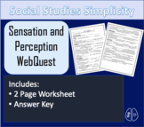 Psychology Sensation and Perception WebQuest