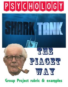 Preview of Psychology Shark Tank Piaget Cognitive Development Project