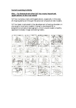 Preview of Psychology - Social Learning storyboard activity