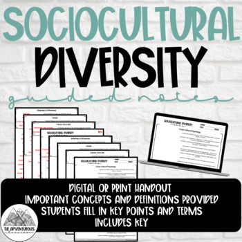 Preview of Psychology: Sociocultural Diversity Guided Notes