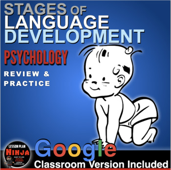 Preview of Psychology: Stages of Language Development Comic Strip Design+ Distance Learning