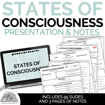 Preview of Psychology: States of Consciousness Presentation and Notes Bundle