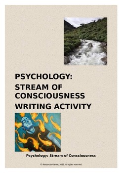 Preview of Distance Learning: Psychology: Stream of Consciousness Writing Activity