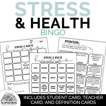 Preview of Psychology: Stress & Health Bingo