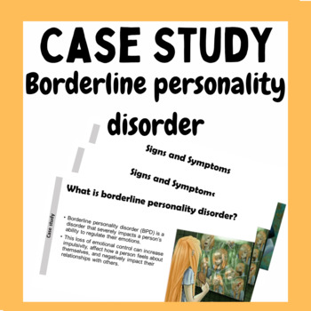 Preview of Psychology Student Case Study for High School: Borderline Personality Disorder