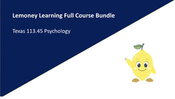 Preview of Psychology Full-Course Bundle (TEKS aligned)