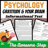 Psychology Thanksgiving Gratitude and Your Brain Emergency