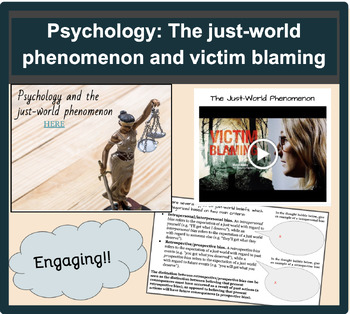 Preview of Psychology: The just-world phenomenon and victim blaming