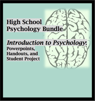 Preview of Psychology Unit - Introduction to Psych, Powerpoints, Handouts, Project