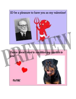 Preview of Psychology Valentines