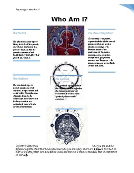 Preview of Psychology - Who Am I? Activity booklet (Indigenous self) & Mandala activity