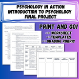 Psychology in Action Final Project for Introduction to Psy