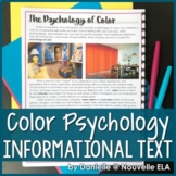 Psychology of Color (Informational Text) - Media Literacy Lesson