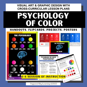 Preview of Psychology of Color - Lessons, Flipcards, Resources, Posters - Cross-Curricular