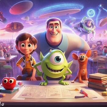 Preview of Psychology of Disney/Pixar Movie Viewing Guides: Vocabulary/Questions BUNDLE