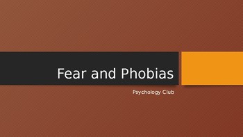 Psychology of Fear and Phobias by Amanda Sorrentino | TPT