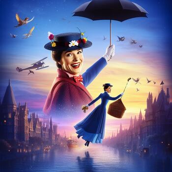 Preview of Psychology of Mary Poppins (1964) Movie Viewing Guide: Summary/Vocab/Questions