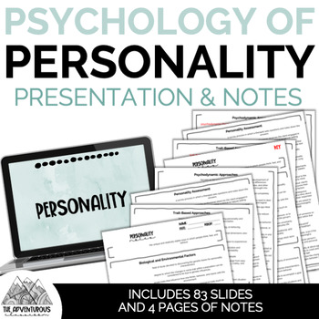 Preview of Psychology of Personality Presentation and Notes Bundle