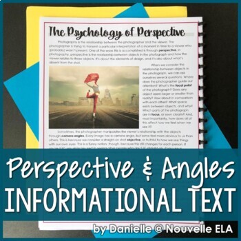 Preview of Psychology of Perspective (Informational Text) - Media Literacy Lesson