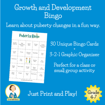 Preview of Bingo/Health Games/Puberty/Health Unit
