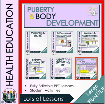 Preview of Puberty and Growing up Human Development Health  Bundle