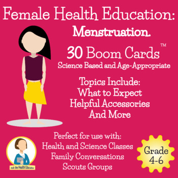 Preview of Puberty Lesson /Menstruation/"The Period"/Girl's Health/