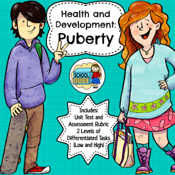 Preview of Puberty Health Lessons (Differentiated)