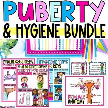 Preview of Puberty & Personal Hygiene for Boys & Girls Curriculum, Digital & Printable