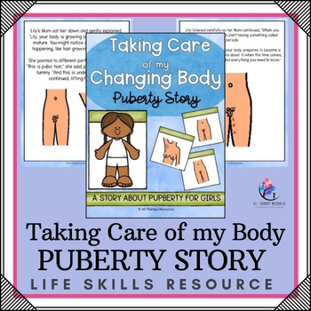 Preview of Puberty Social Narrative for Girls - Taking Care of My Changing Body - Puberty