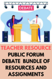Public Forum Debate Bundle of Resources and Assignments