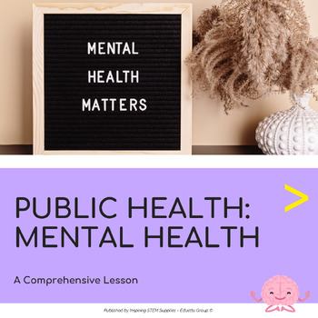Preview of Public Health: Mental Health Worksheets & Activities | Comprehensive Lesson