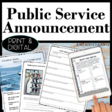 Persuasive Writing Public Service Announcement Activities 