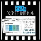 Public Service Announcements (PSA) Complete Unit Plan
