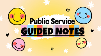 Preview of Public Service/First Responder Guided Notes