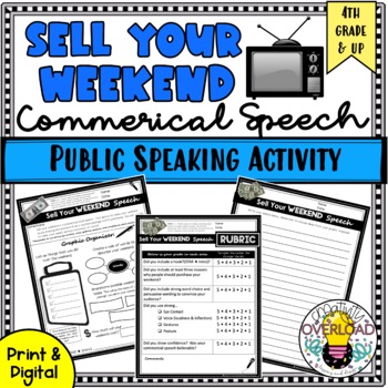 Preview of Public Speaking Activity: "Sell Your Weekend" in a Commercial Style Speech