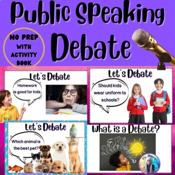 Preview of Public Speaking  Class 5 -Young Kids -"Debate"- Activity Book