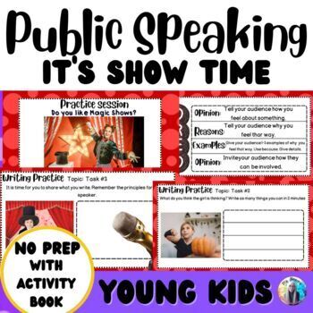 Preview of Public Speaking  Class 6 -Young Kids -"Opinion"-Perform a Magic Trick