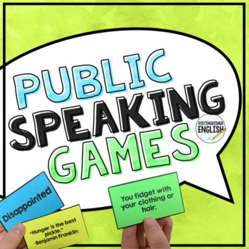 Preview of Public Speaking Games