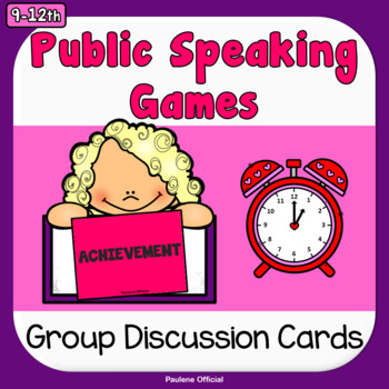 Preview of Public Speaking Games, Group Discussion Cards - FREE