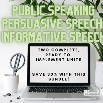 Preview of Public Speaking Informative Speech and Persuasive Speech - 2 COMPLETE UNITS